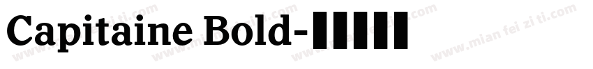 Capitaine Bold字体转换
